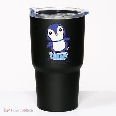 Cute Penguin Standing On An Ice Floe Tumbler