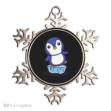 Cute Penguin Standing On An Ice Floe Ornament
