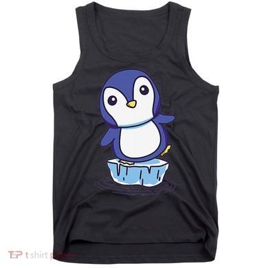 Cute Penguin Standing On An Ice Floe Tank Top