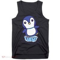 Cute Penguin Standing On An Ice Floe Tank Top thumb 0