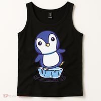 Cute Penguin Standing On An Ice Floe Tank Top thumb 2