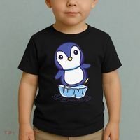Cute Penguin Standing On An Ice Floe Toddler T-Shirt thumb 2