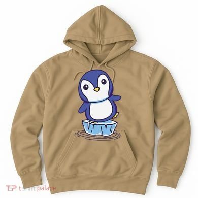 Cute Penguin Standing On An Ice Floe Hoodie