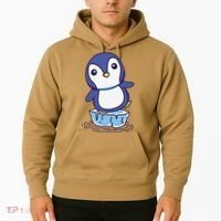 Cute Penguin Standing On An Ice Floe Hoodie thumb 2