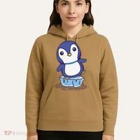 Cute Penguin Standing On An Ice Floe Hoodie thumb 5