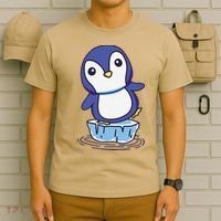 Cute Penguin Standing On An Ice Floe T-Shirt thumb 6