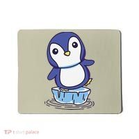 Cute Penguin Standing On An Ice Floe Mousepad thumb 0