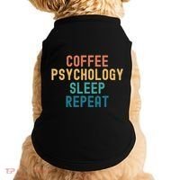 Coffee Psychology Sleep Repeat Funny Psychology &Amp; Coffee Gift Doggie Tank thumb 0