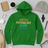 Coffee Psychology Sleep Repeat Funny Psychology &Amp; Coffee Gift Hoodie thumb 3