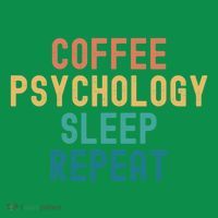 Coffee Psychology Sleep Repeat Funny Psychology &Amp; Coffee Gift Mousepad thumb 1