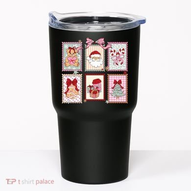 Christmas Postage Stamps Cute Retro Tumbler