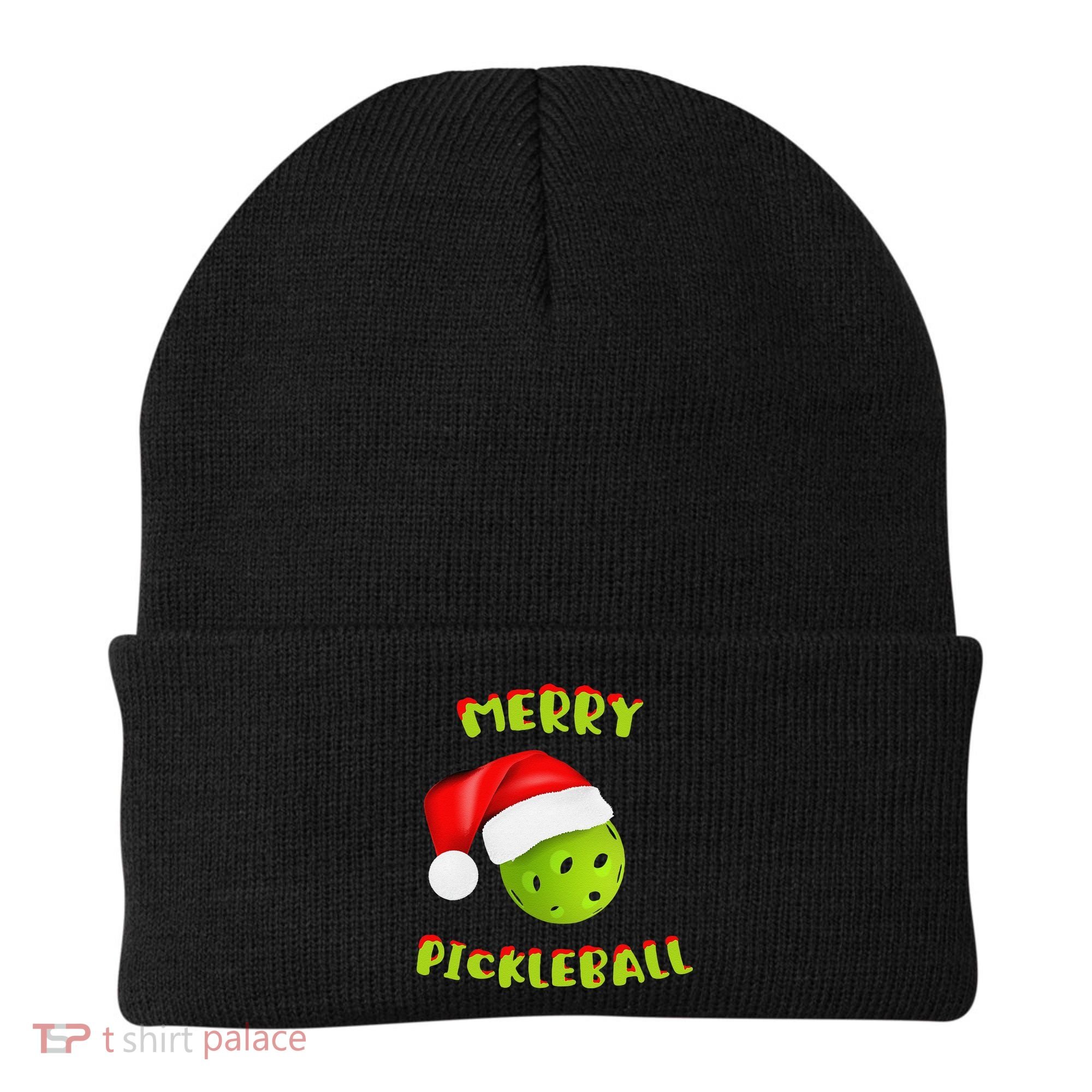 Christmas Pickleball Santa Hat Pickleball Player Winter Dink Beanie