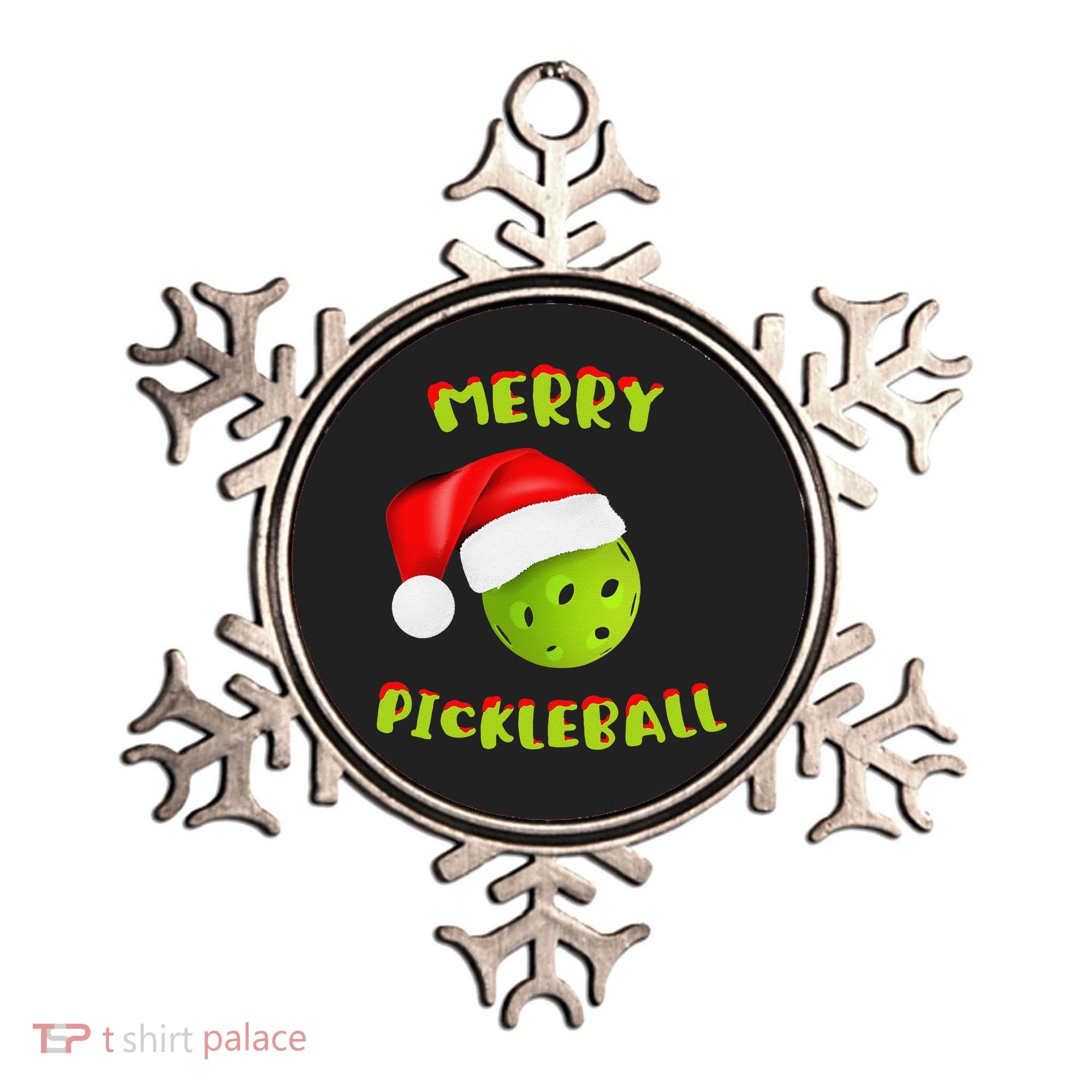 Christmas Pickleball Santa Hat Pickleball Player Winter Dink Ornament