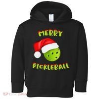 Christmas Pickleball Santa Hat Pickleball Player Winter Dink Toddler Hoodie thumb 0