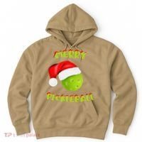 Christmas Pickleball Santa Hat Pickleball Player Winter Dink Hoodie thumb 0