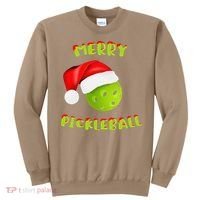 Christmas Pickleball Santa Hat Pickleball Player Winter Dink Sweatshirt thumb 0
