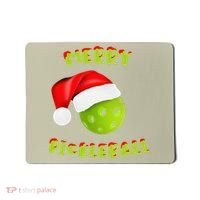 Christmas Pickleball Santa Hat Pickleball Player Winter Dink Mousepad thumb 0