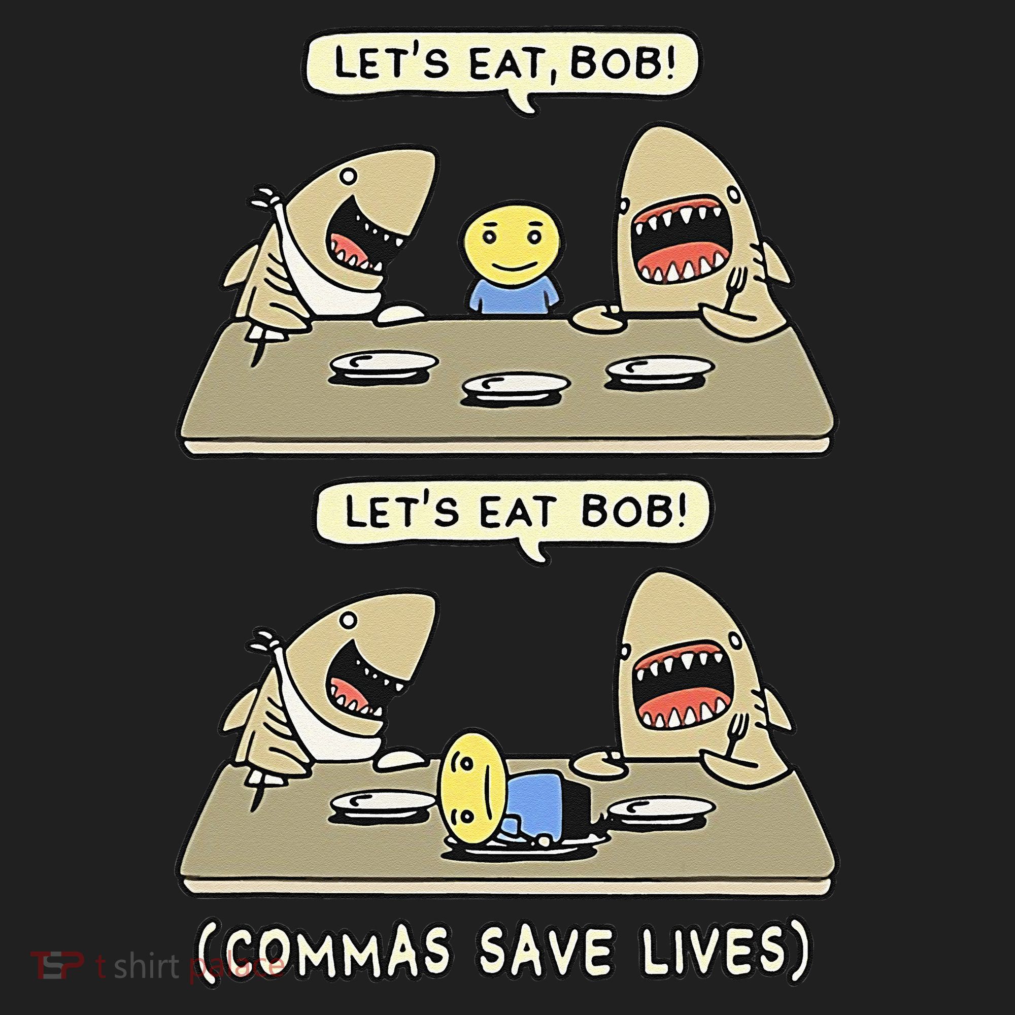 Commas Punctuation Shark Lets Eat Funny English Grammar Beanie