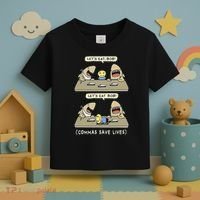 Commas Punctuation Shark Lets Eat Funny English Grammar Toddler T-Shirt thumb 3