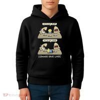 Commas Punctuation Shark Lets Eat Funny English Grammar Kids Hoodie thumb 4