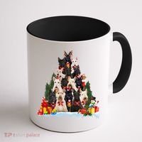 Christmas Pajama Scottish Terrier Xmas Tree Funny Gift Dog Lovers Cool Gift Coffee Mug thumb 1