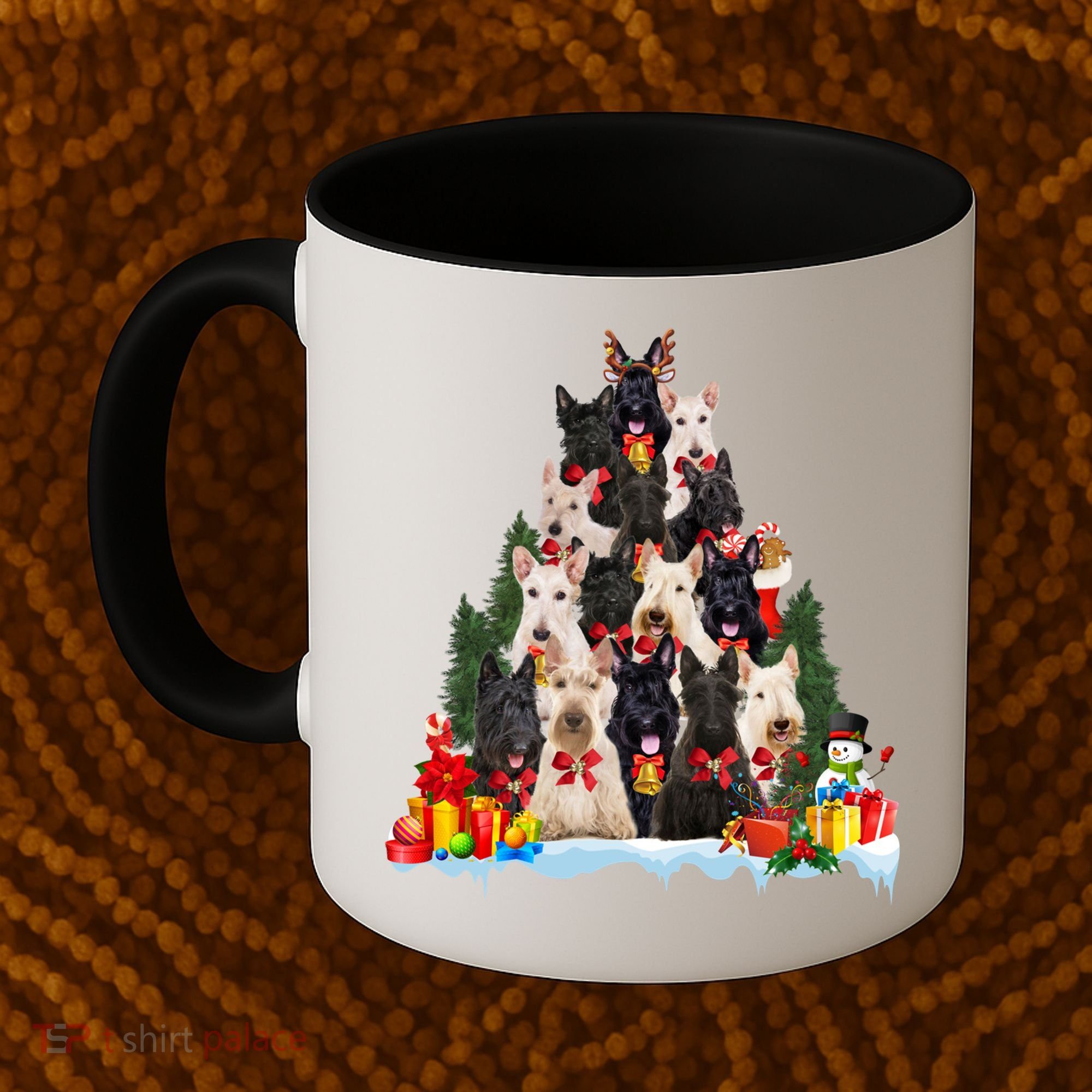 Christmas Pajama Scottish Terrier Xmas Tree Funny Gift Dog Lovers Cool Gift Coffee Mug
