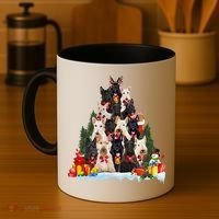 Christmas Pajama Scottish Terrier Xmas Tree Funny Gift Dog Lovers Cool Gift Coffee Mug thumb 4
