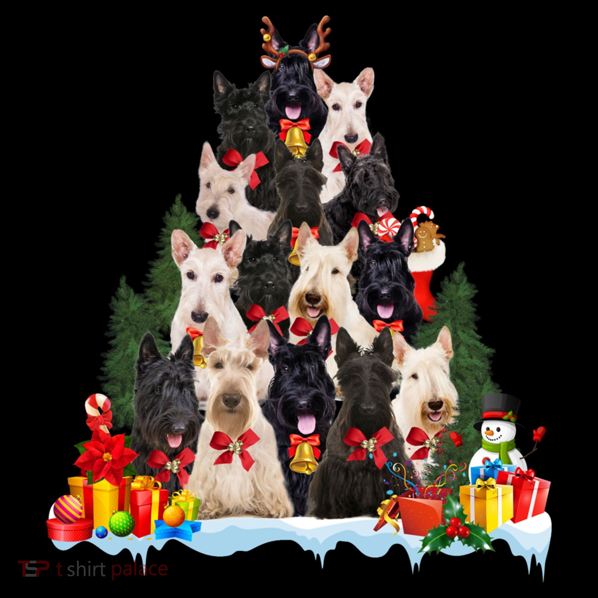 Christmas Pajama Scottish Terrier Xmas Tree Funny Gift Dog Lovers Cool Gift Coffee Mug