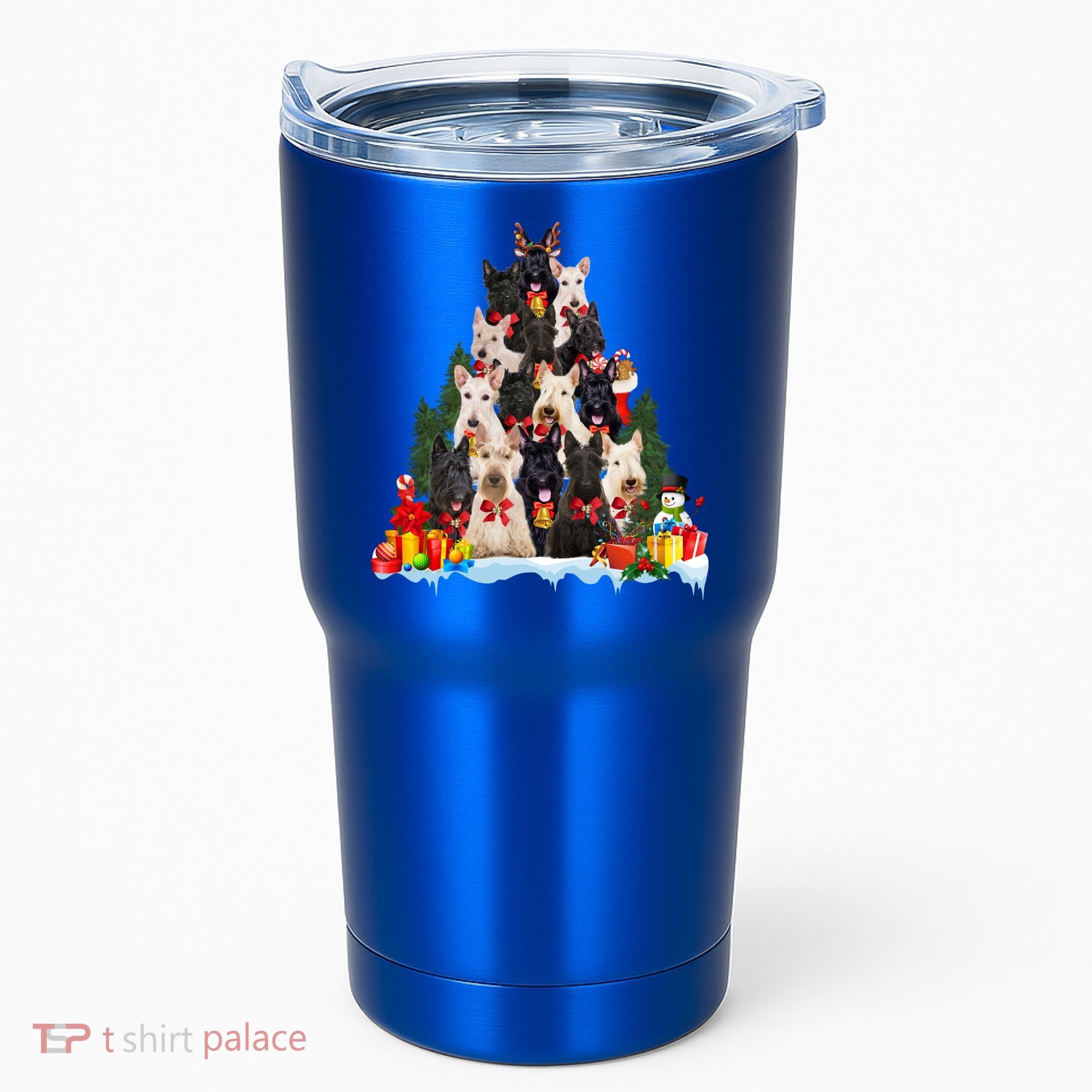 Christmas Pajama Scottish Terrier Xmas Tree Funny Gift Dog Lovers Cool Gift Tumbler