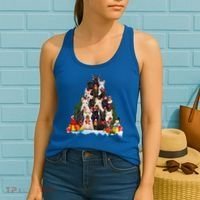 Christmas Pajama Scottish Terrier Xmas Tree Funny Gift Dog Lovers Cool Gift Women's Tank Top thumb 2