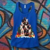 Christmas Pajama Scottish Terrier Xmas Tree Funny Gift Dog Lovers Cool Gift Women's Tank Top thumb 3