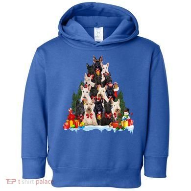 Christmas Pajama Scottish Terrier Xmas Tree Funny Gift Dog Lovers Cool Gift Toddler Hoodie