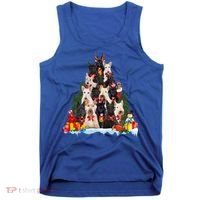 Christmas Pajama Scottish Terrier Xmas Tree Funny Gift Dog Lovers Cool Gift Tank Top thumb 0