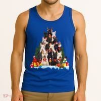 Christmas Pajama Scottish Terrier Xmas Tree Funny Gift Dog Lovers Cool Gift Tank Top thumb 3