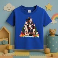 Christmas Pajama Scottish Terrier Xmas Tree Funny Gift Dog Lovers Cool Gift Toddler T-Shirt thumb 3
