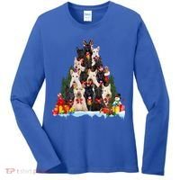 Christmas Pajama Scottish Terrier Xmas Tree Funny Gift Dog Lovers Cool Gift Women's Long Sleeve Shirt thumb 0