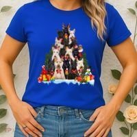 Christmas Pajama Scottish Terrier Xmas Tree Funny Gift Dog Lovers Cool Gift Women's T-Shirt thumb 2