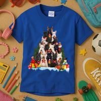 Christmas Pajama Scottish Terrier Xmas Tree Funny Gift Dog Lovers Cool Gift Kids T-Shirt thumb 3
