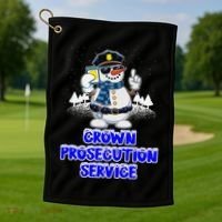 Crown Prosecution Service Funny Police Officer Humor Cops Golf Towel thumb 1