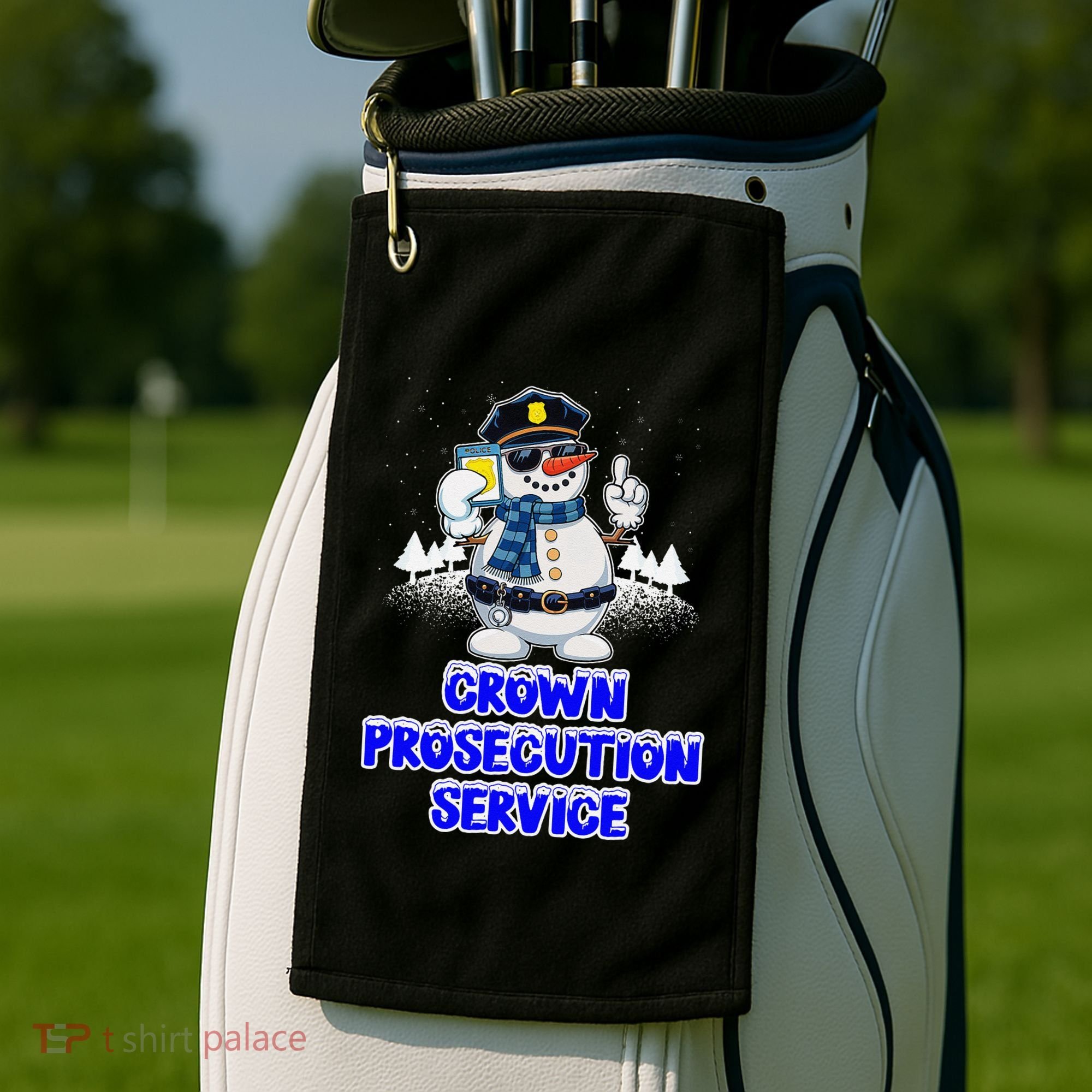Crown Prosecution Service Funny Police Officer Humor Cops Golf Towel
