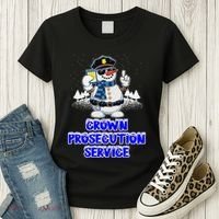 Crown Prosecution Service Funny Police Officer Humor Cops Women's T-Shirt thumb 3