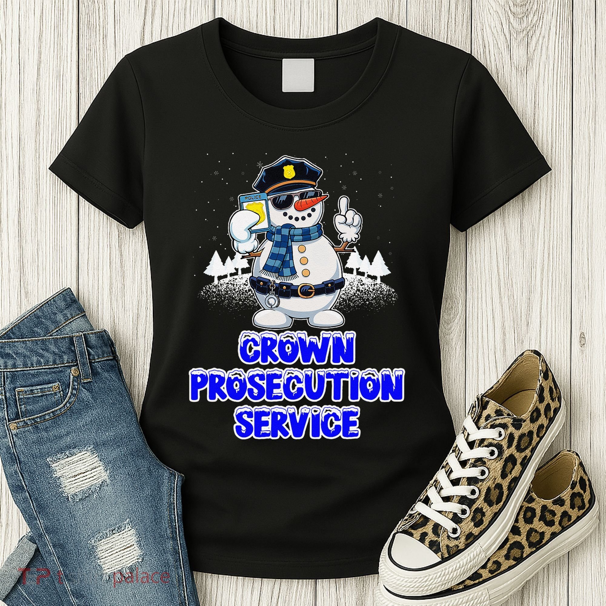 Crown Prosecution Service Funny Police Officer Humor Cops Women's T-Shirt