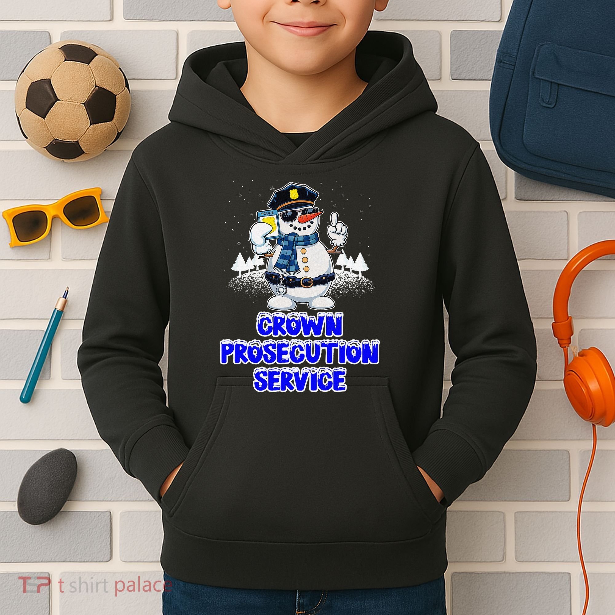 Crown Prosecution Service Funny Police Officer Humor Cops Kids Hoodie