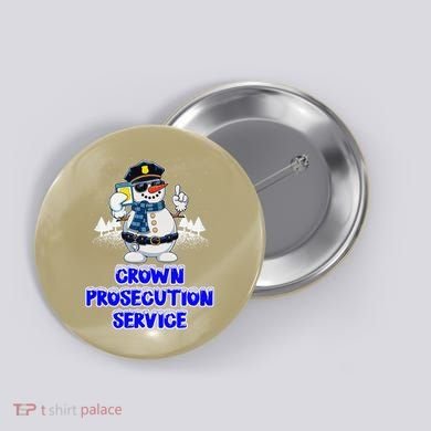 Crown Prosecution Service Funny Police Officer Humor Cops Button