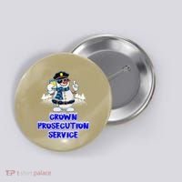 Crown Prosecution Service Funny Police Officer Humor Cops Button thumb 0