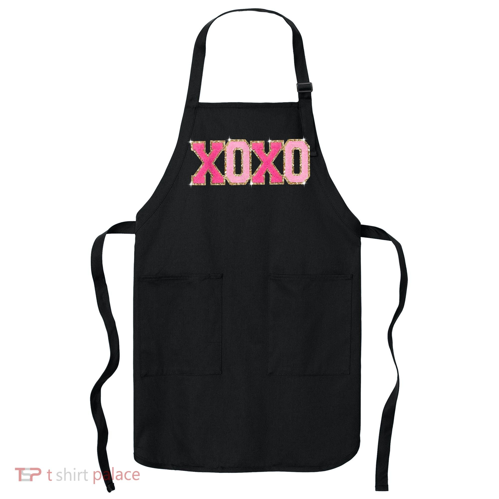 Chenille Patch Sparkling Xoxo Valentine Day Heart Love Gift Apron