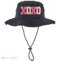 Chenille Patch Sparkling Xoxo Valentine Day Heart Love Gift Bucket Hat thumb 0