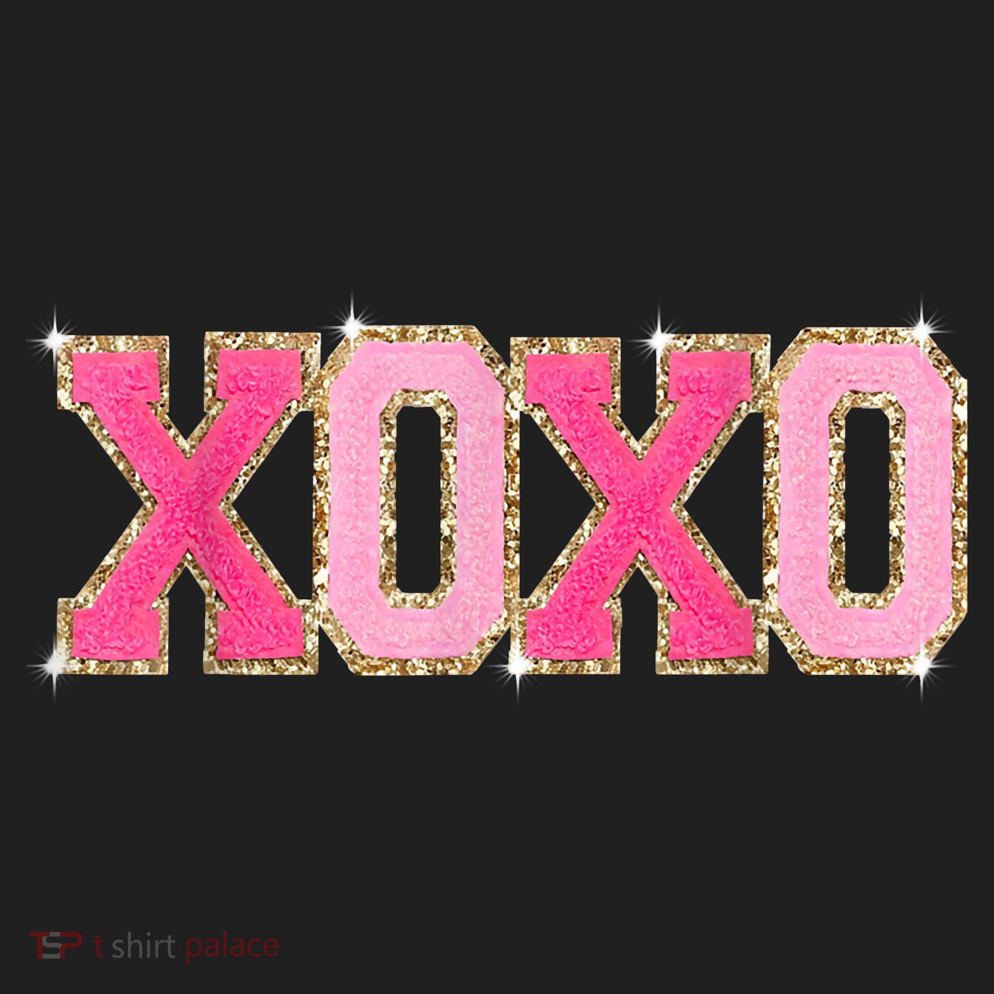 Chenille Patch Sparkling Xoxo Valentine Day Heart Love Gift Beanie