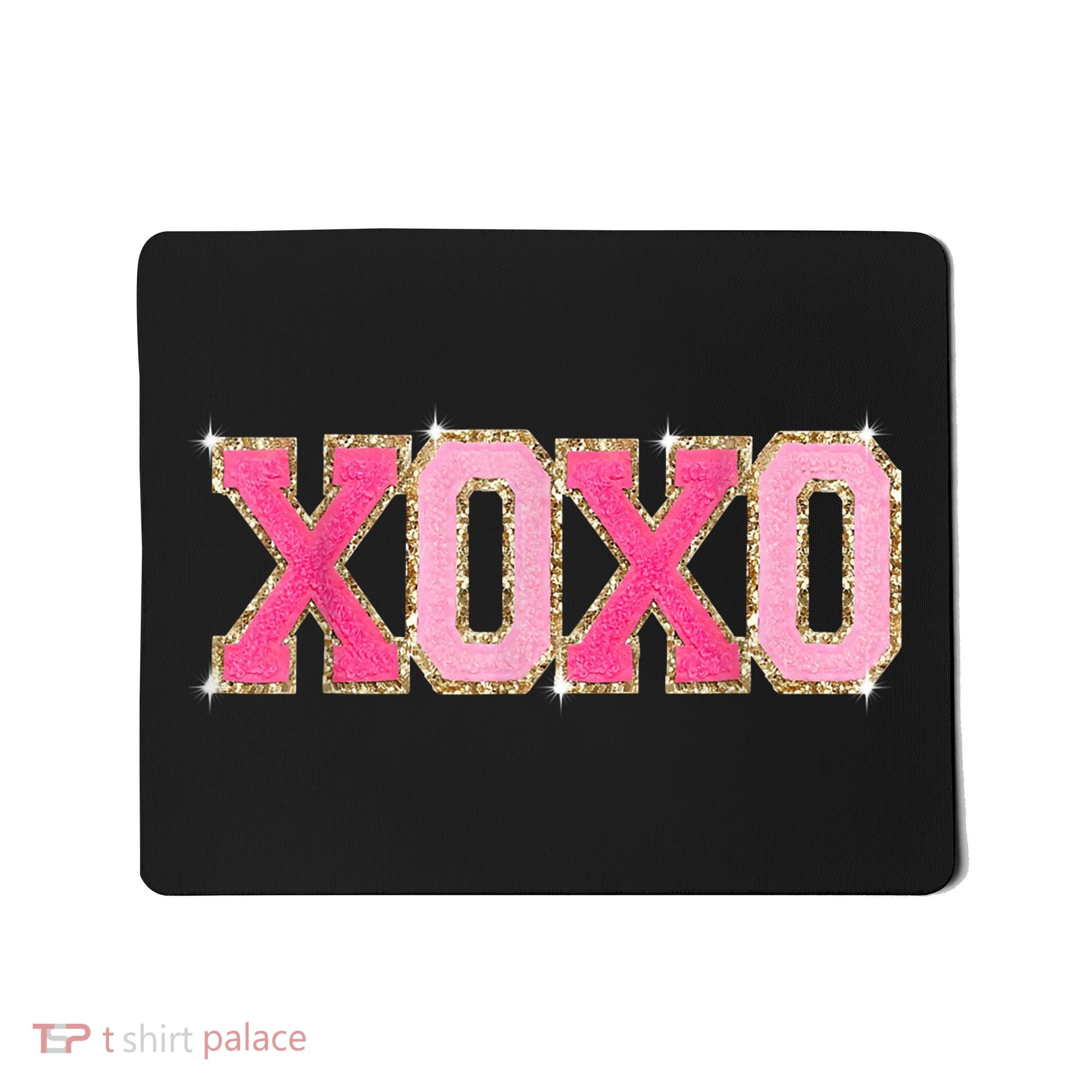 Chenille Patch Sparkling Xoxo Valentine Day Heart Love Gift Mousepad
