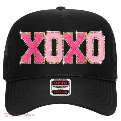 Chenille Patch Sparkling Xoxo Valentine Day Heart Love Gift Hat